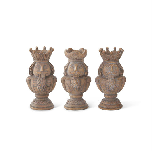 Brown Nutcracker Tealight Holders Assorted