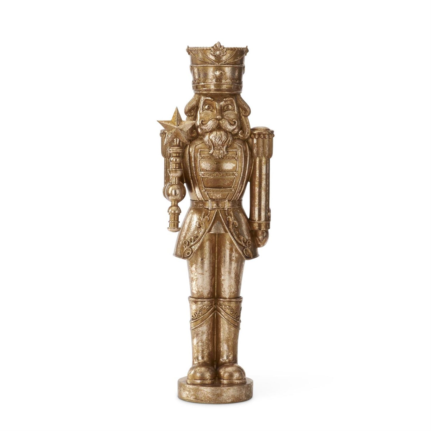 Large Gold Nutcracker with Star Sceptor