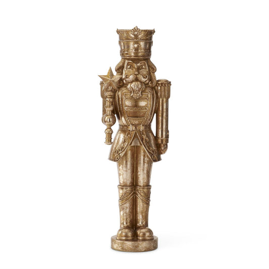 Large Gold Nutcracker with Star Sceptor