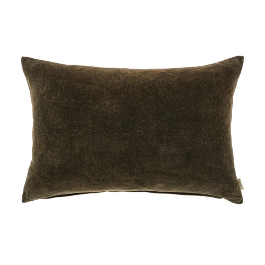 Midnight Green Vera Velvet Lumbar Pillow