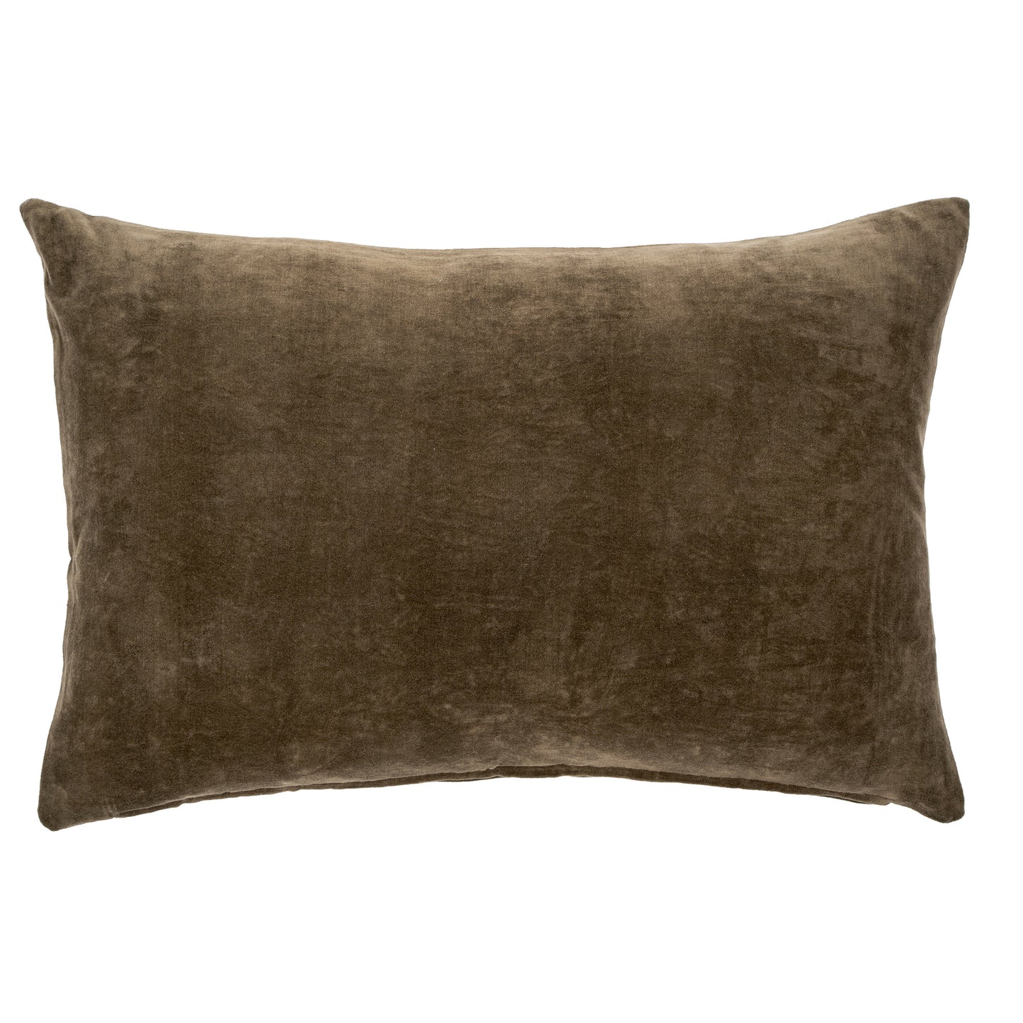 Carob Vera Velvet Lumbar Pillow