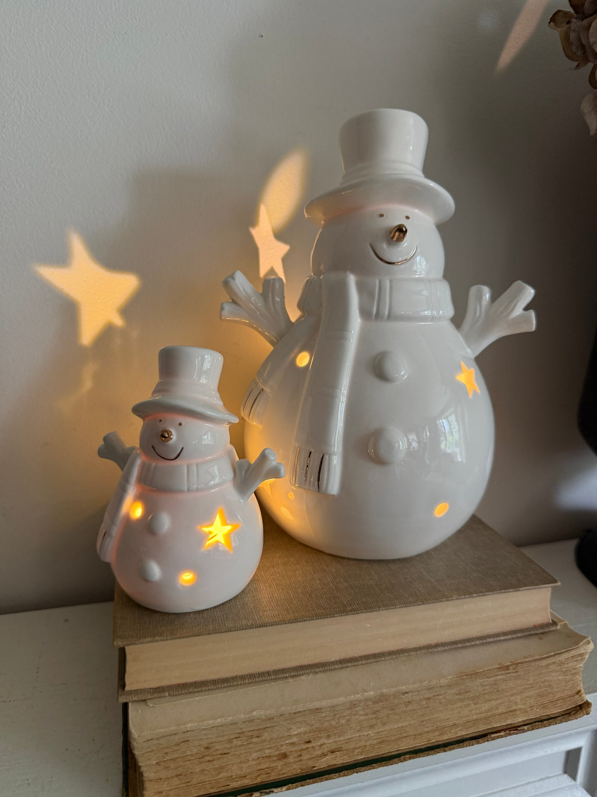 Small Happy LED Snowman