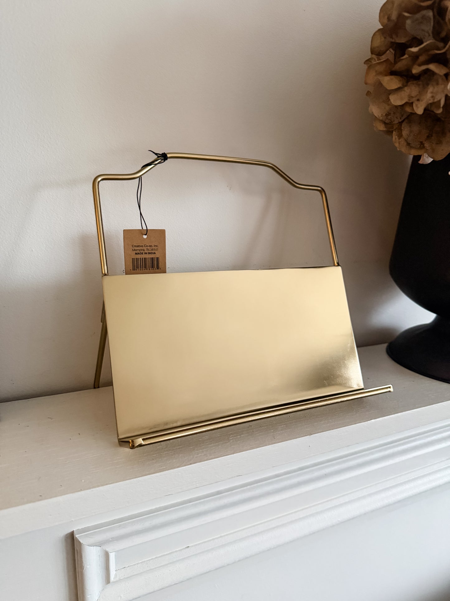 Foldable Brass Book Holder Stand