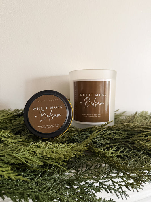 L&L Exclusive- White Moss & Balsam Soy Candle