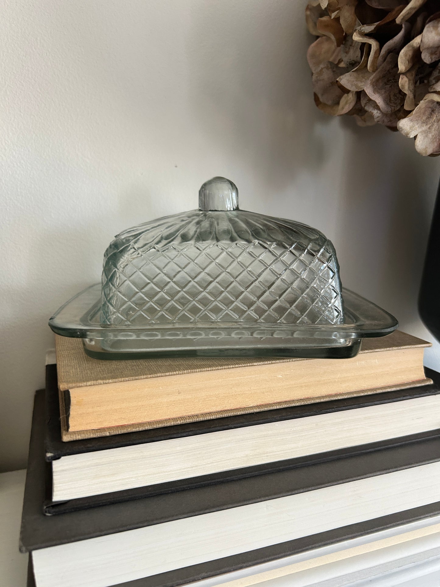 Reclaimed Glass Butter Dish