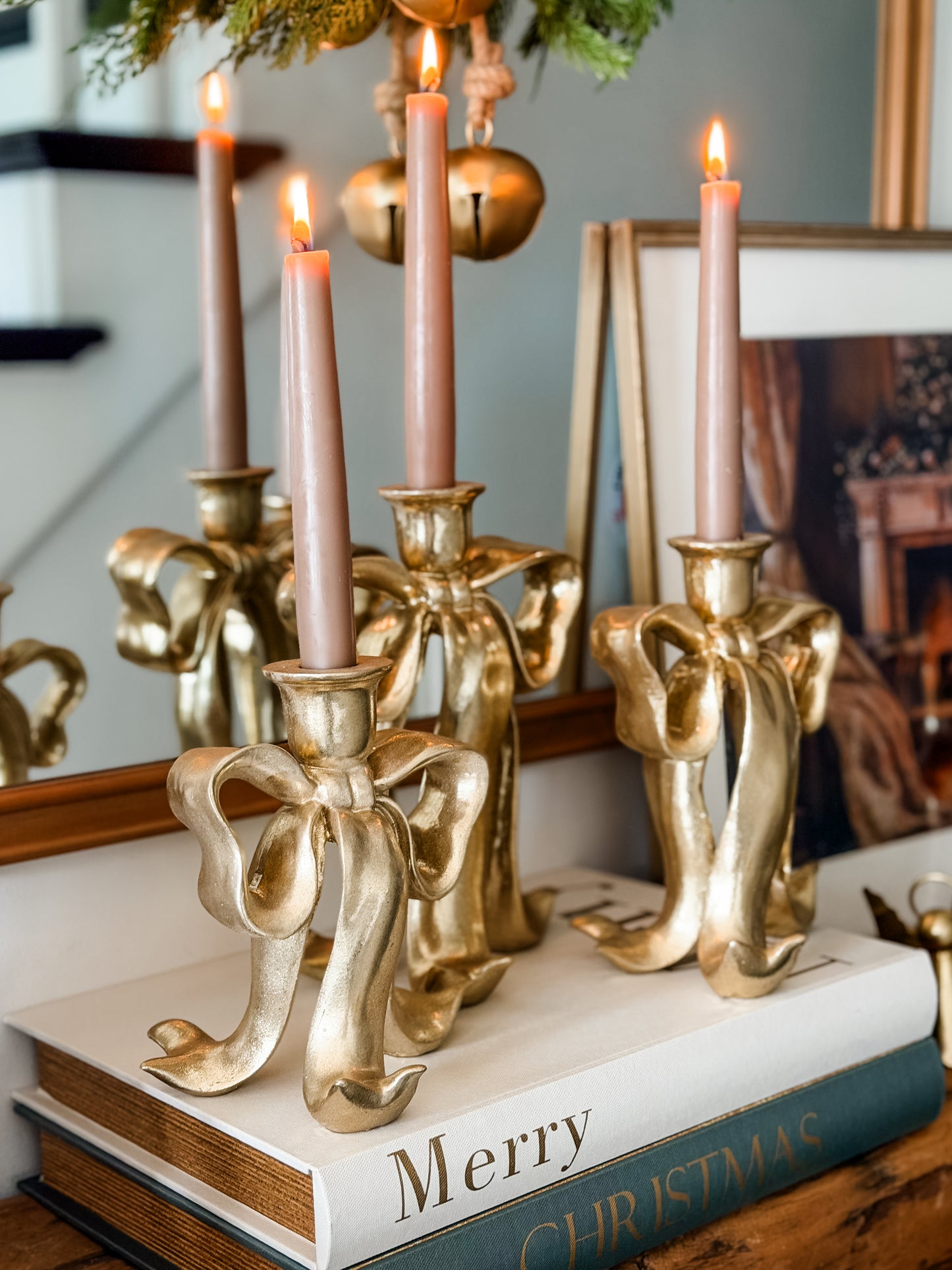 Bow Taper Candle Holder