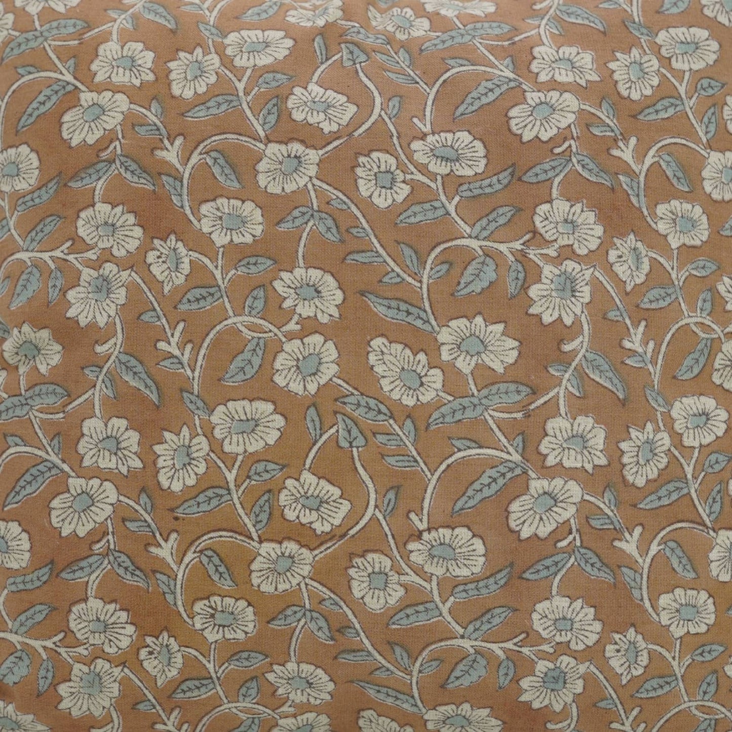 Stacy Block Print Linen Blend Pillow Cover - 18X18