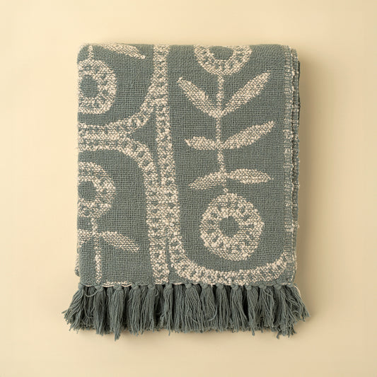 Sea Mist Marigold Throw