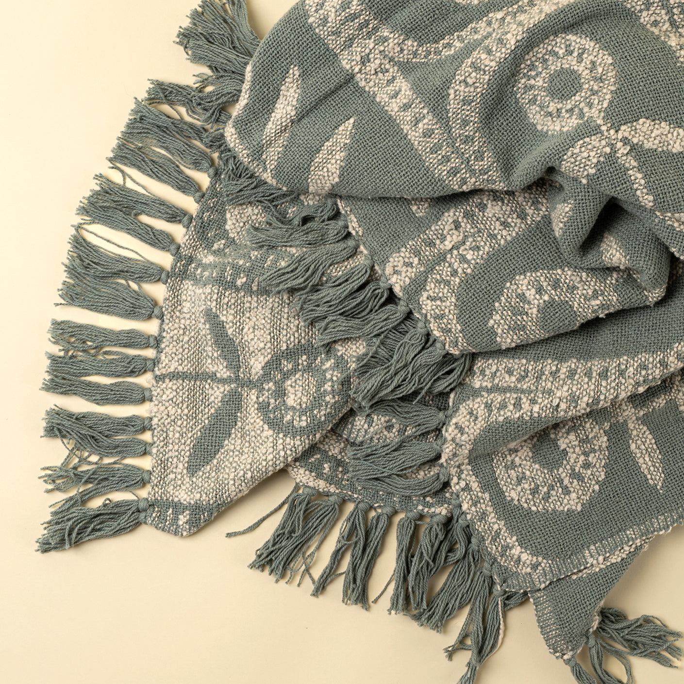 Sea Mist Marigold Throw