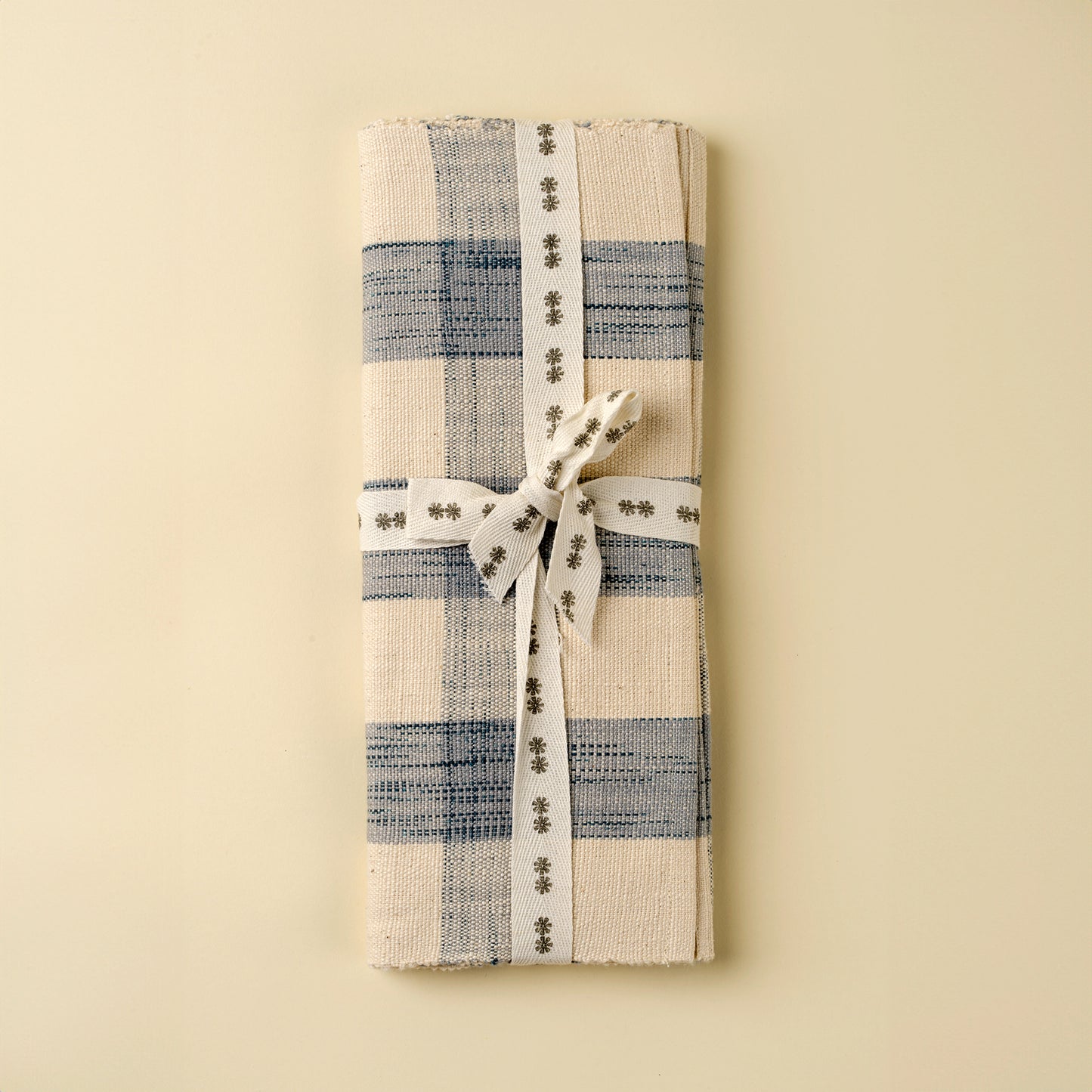 Light Blue Grace Gingham Table Runner-108"