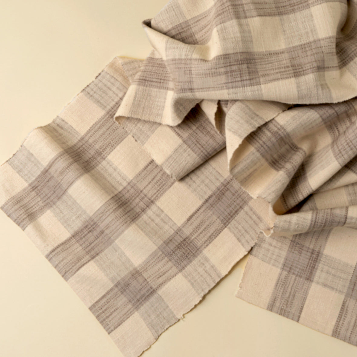 Stone Grace Gingham Table Runner-108"