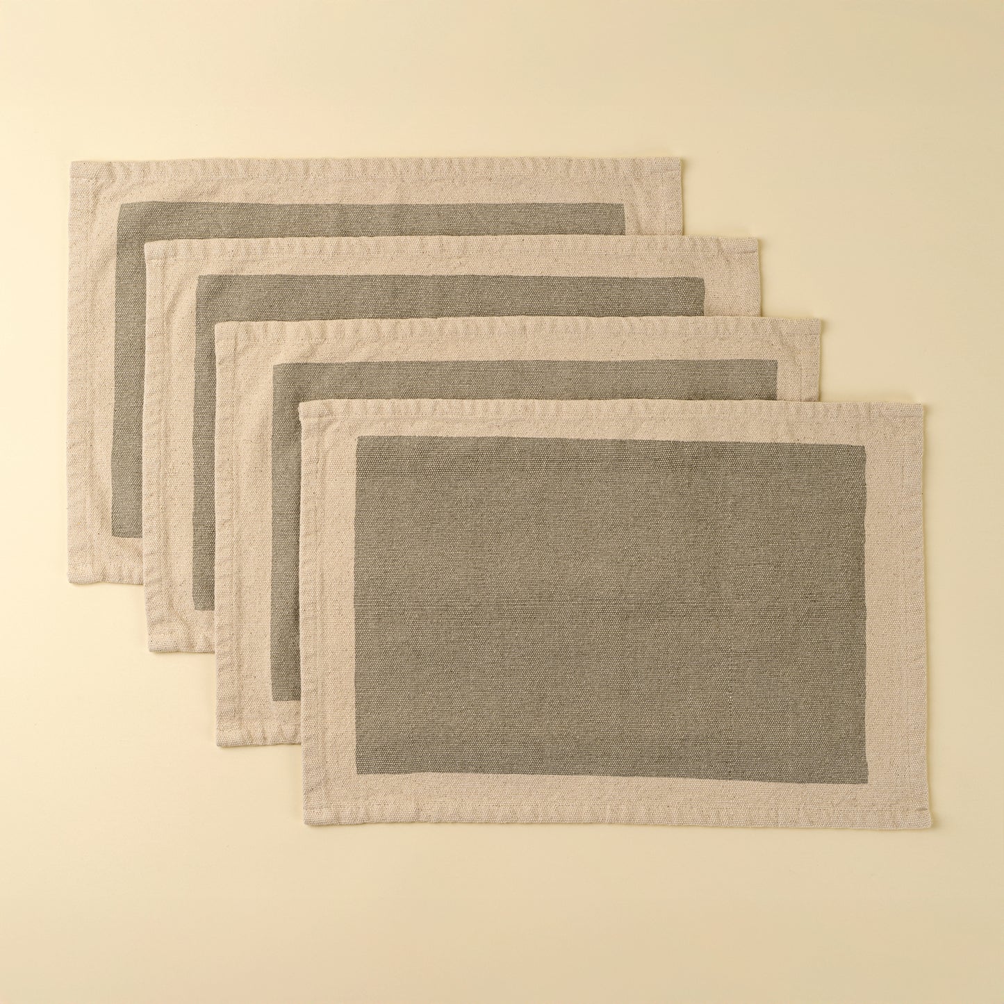 Sage Canvas Placemats- Set of 4