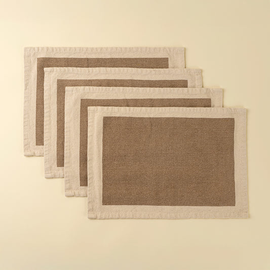 Sand Canvas Placemats- Set of 4
