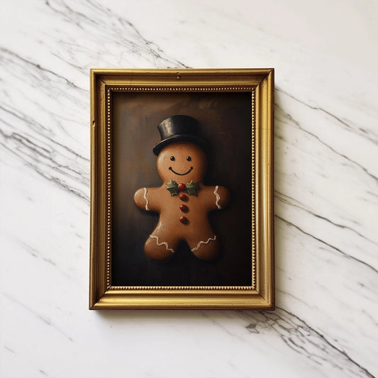 Gingerbread Man Art Print (no frame)