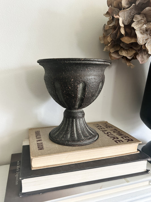 Antiqued Black Mini Iron Chalice