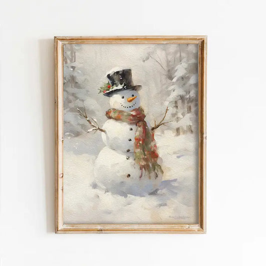 Snowman Art Print (no frame)