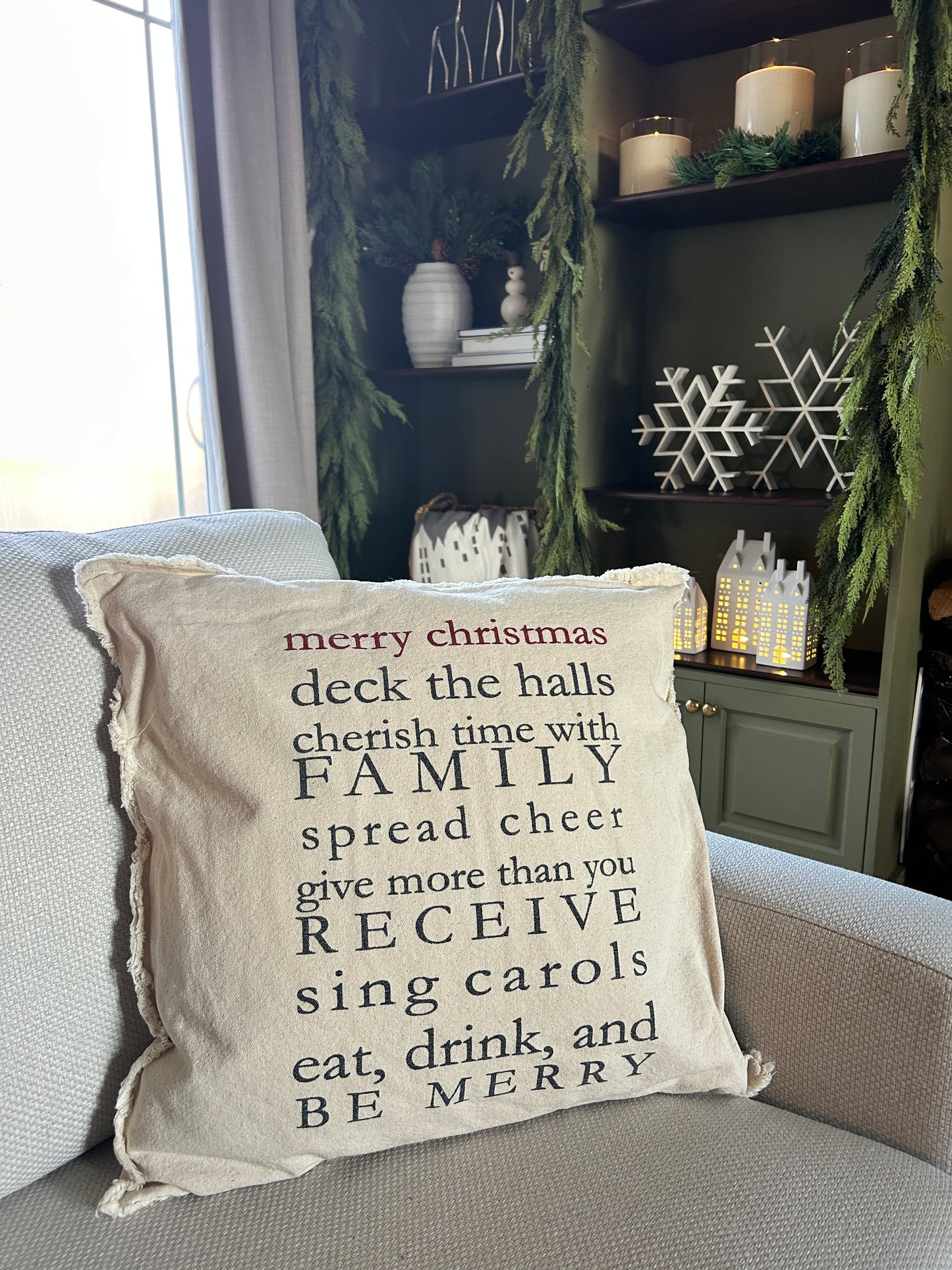 Christmas Rules Pillow