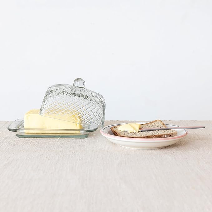 Reclaimed Glass Butter Dish