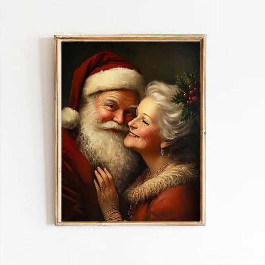 Mr. & Mrs. Claus Art Print (no frame)