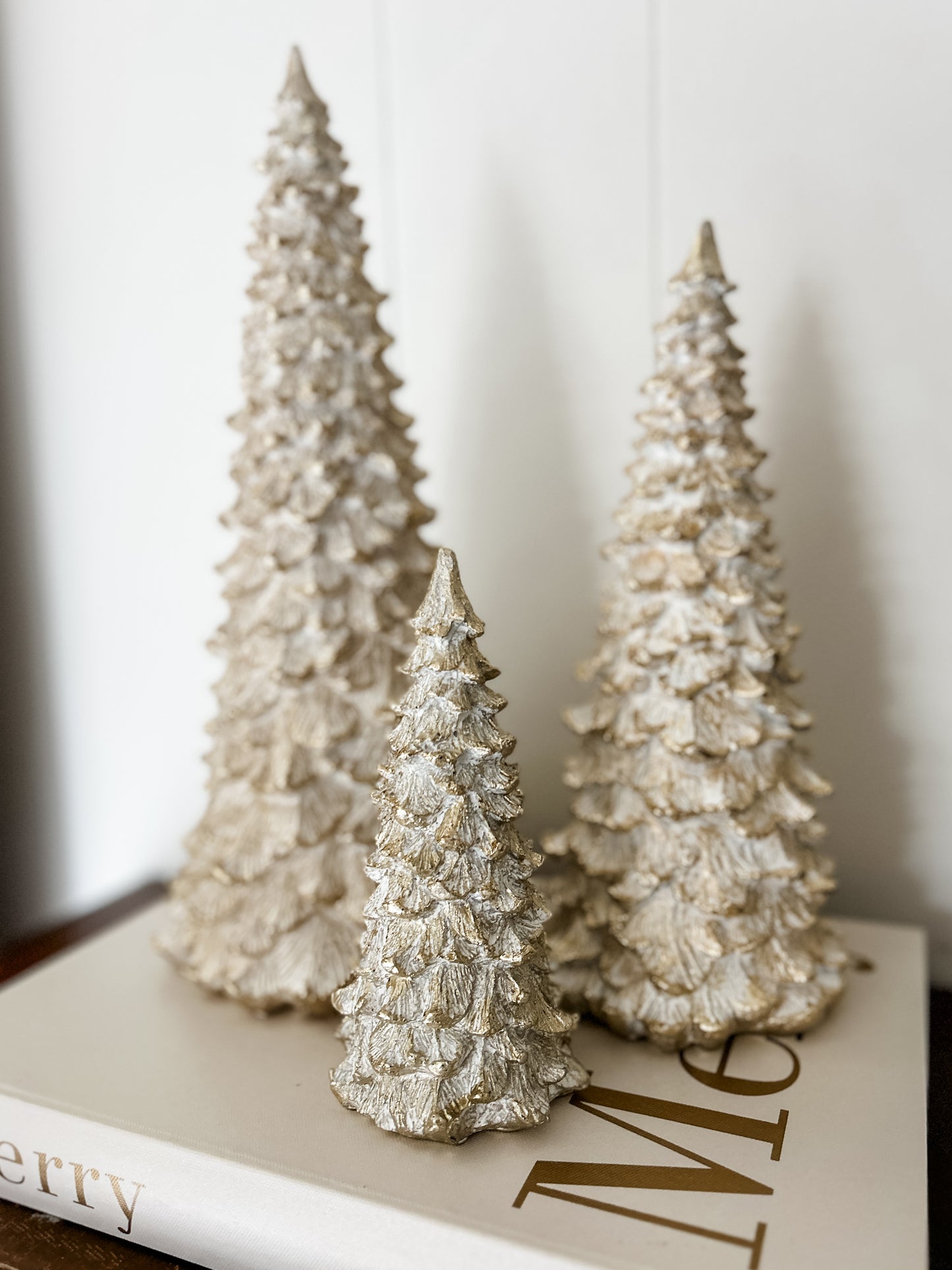 Gold Snowy Trees Assorted