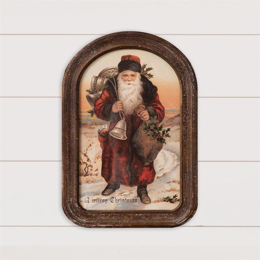 Arch Framed Old World Santa Art