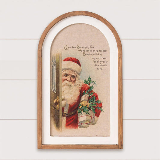 Dear Santa Arched Wall Decor