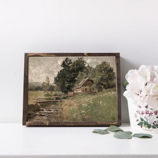 Autumn Farmland Vintage Framed Art