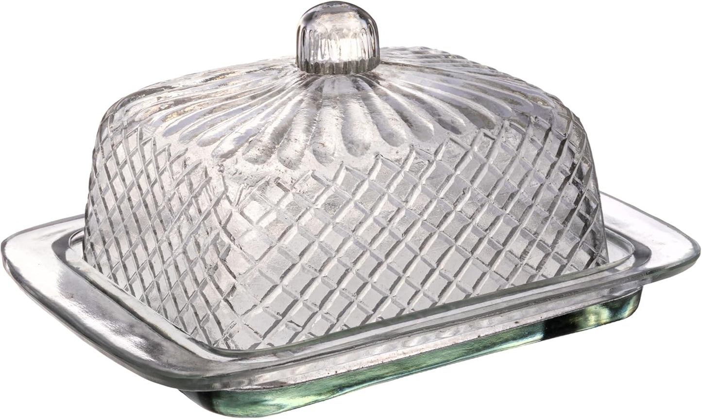 Reclaimed Glass Butter Dish