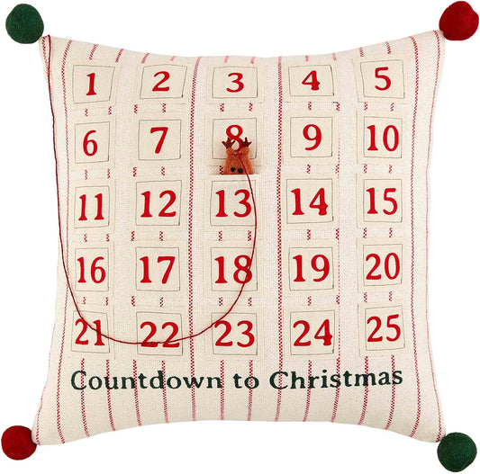 Christmas Advent Calendar Pillow