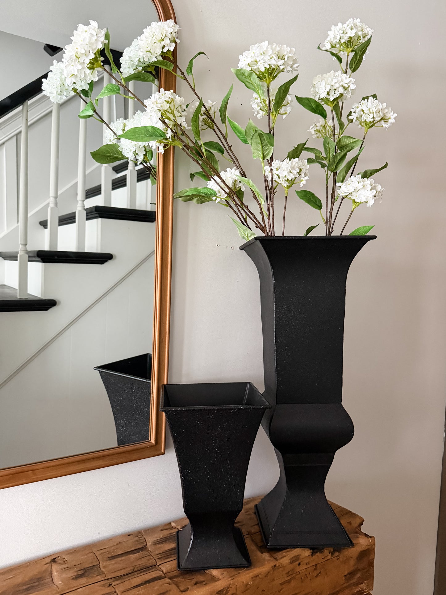 White Snowball Hydrangrea Branch