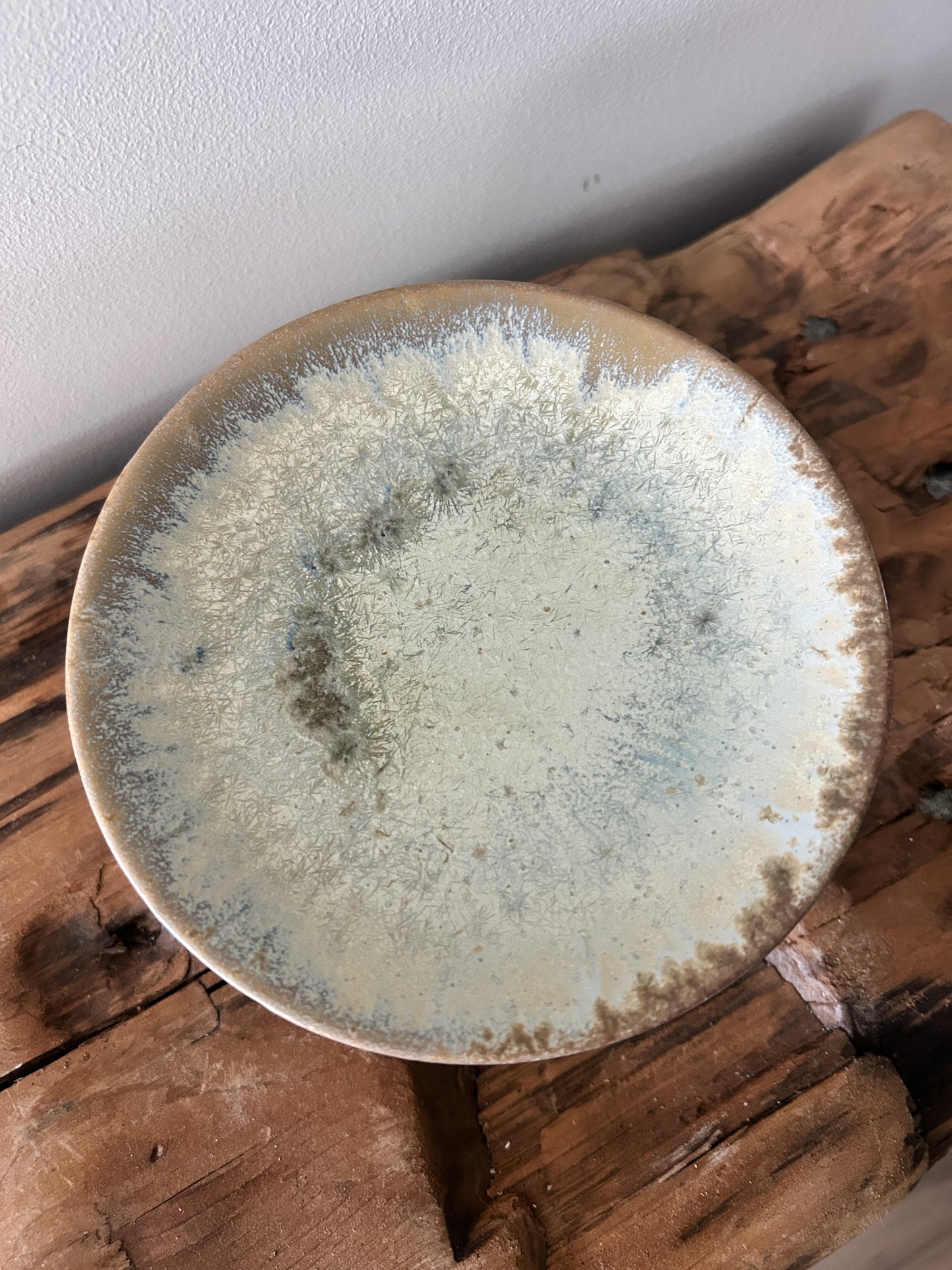 Brown Reactive Glaze Pedestal