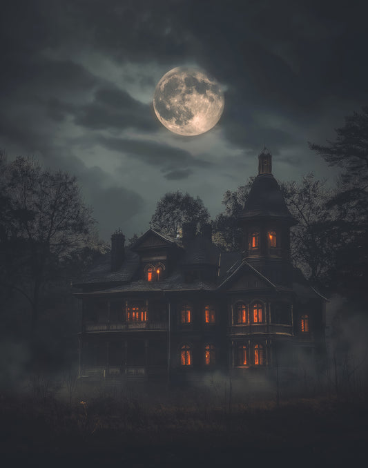 Haunted House on the Hill Print (no frame)