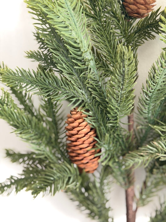 Real Touch Spruce & Pinecone Spray- 30.5"