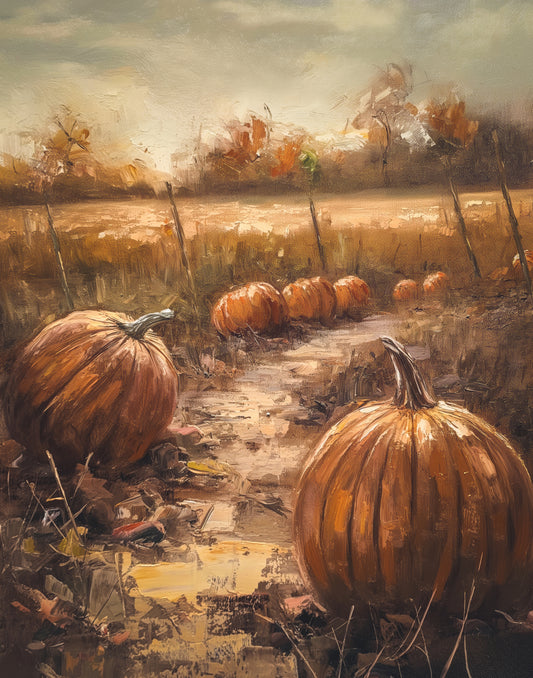 Pumpkin Pathway Print (no frame)