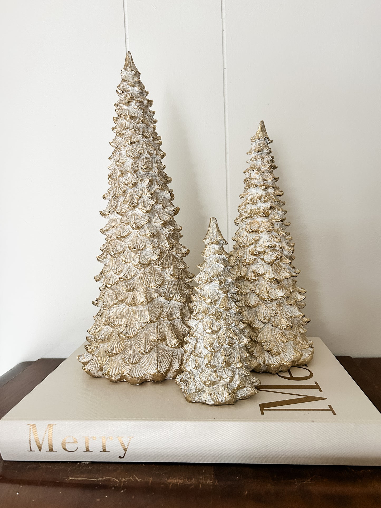 Gold Snowy Trees Assorted