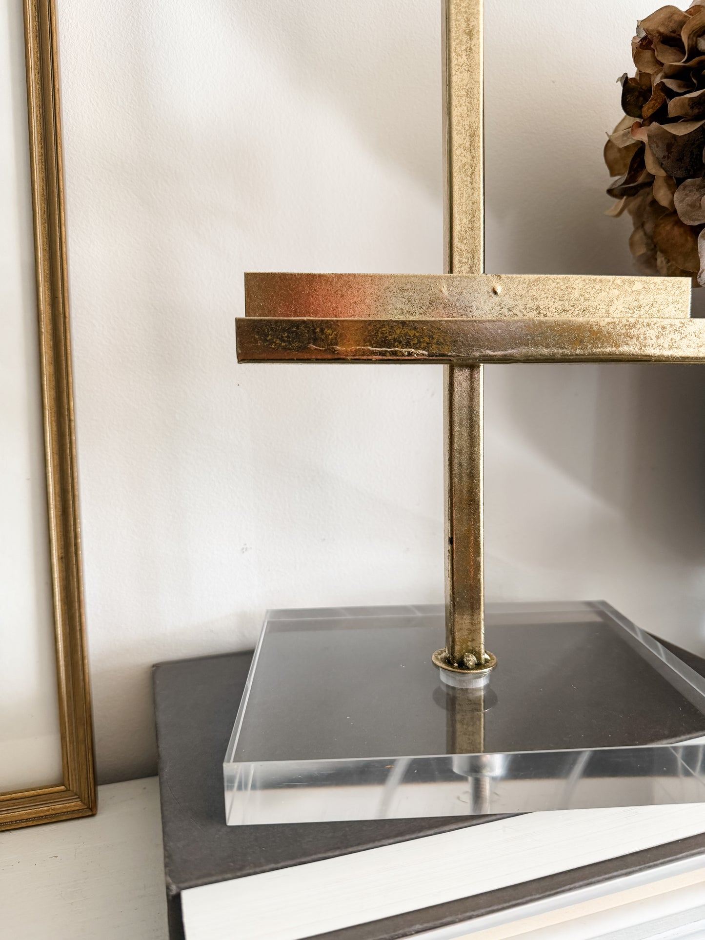 Gold & Acrylic Tabletop Easel