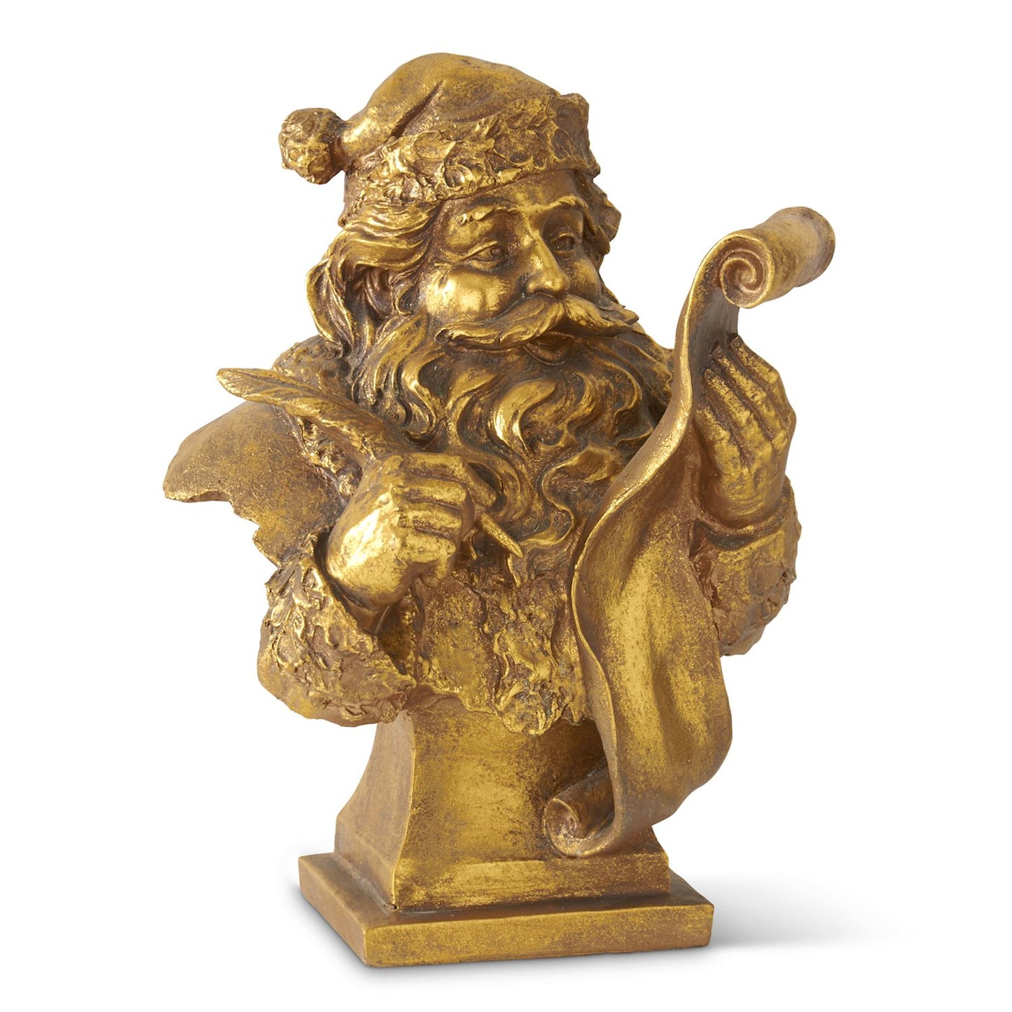 Gold Santa Bust