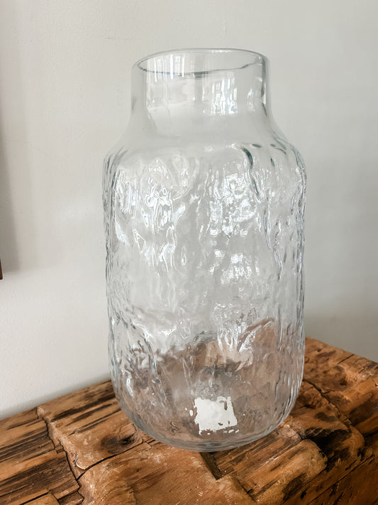Large Organic Glass Vase