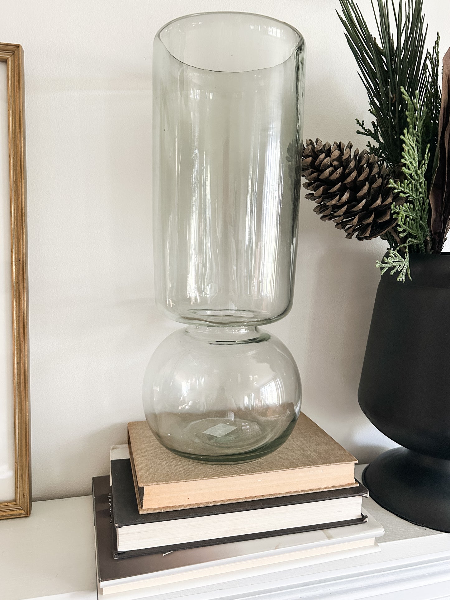 Green Recycled Glass Amaryllis Vase