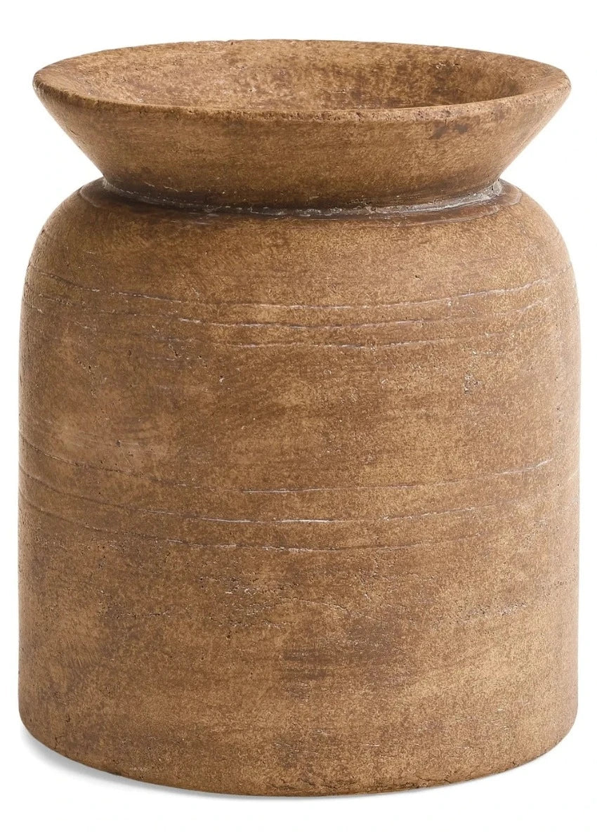 Antique Terracotta Textured Vase