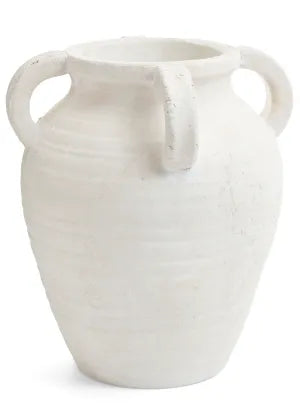 Large White Terracotta Vase