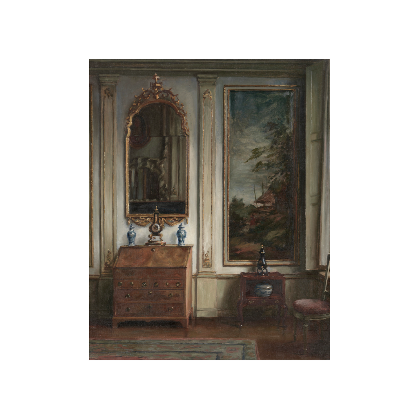 Moody Interiors Vintage Art Print (no frame)