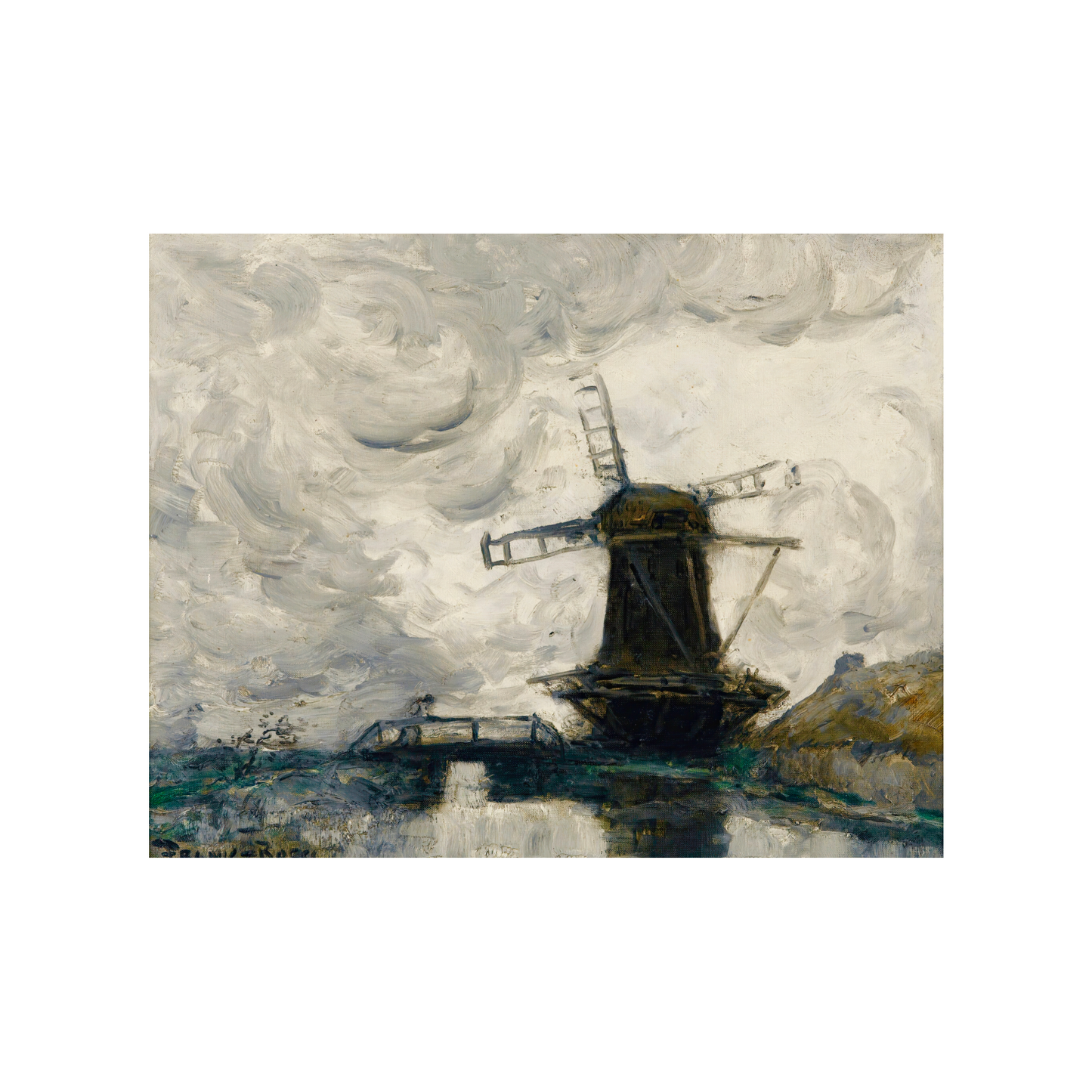 The Mill Vintage Art Print (no frame)