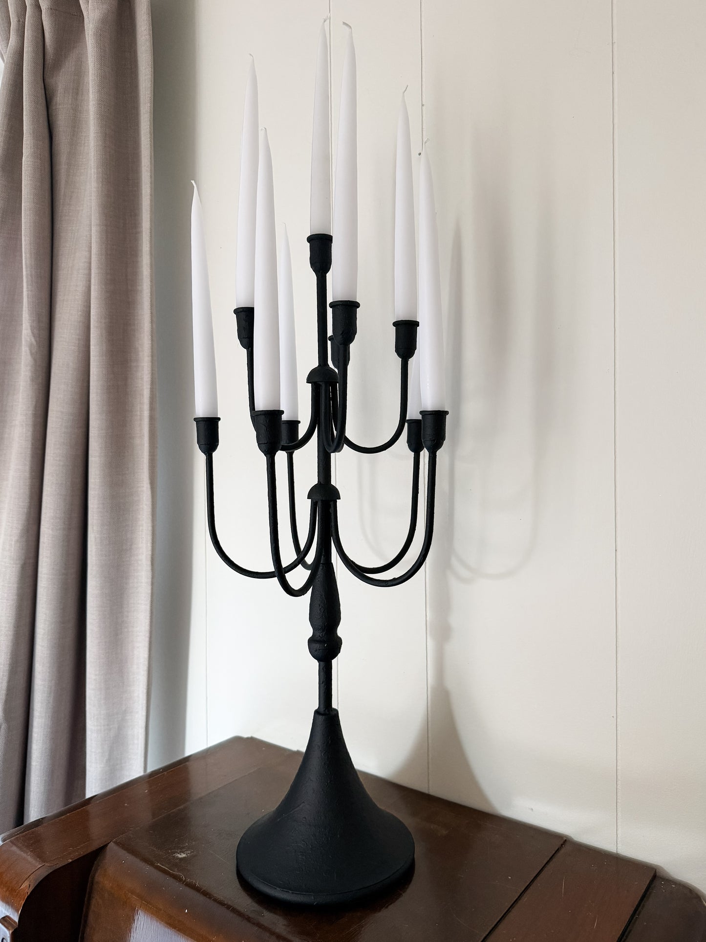 Large Black Candelabra
