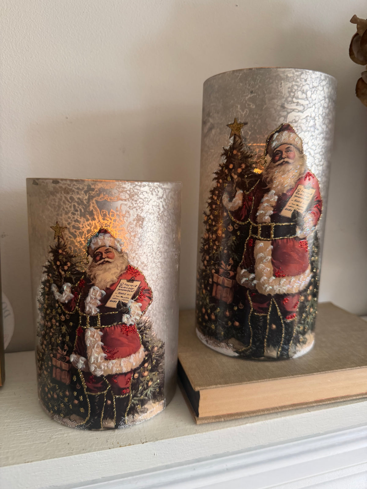 Checking it Twice Santa Candle Holders- Assorted Sizes