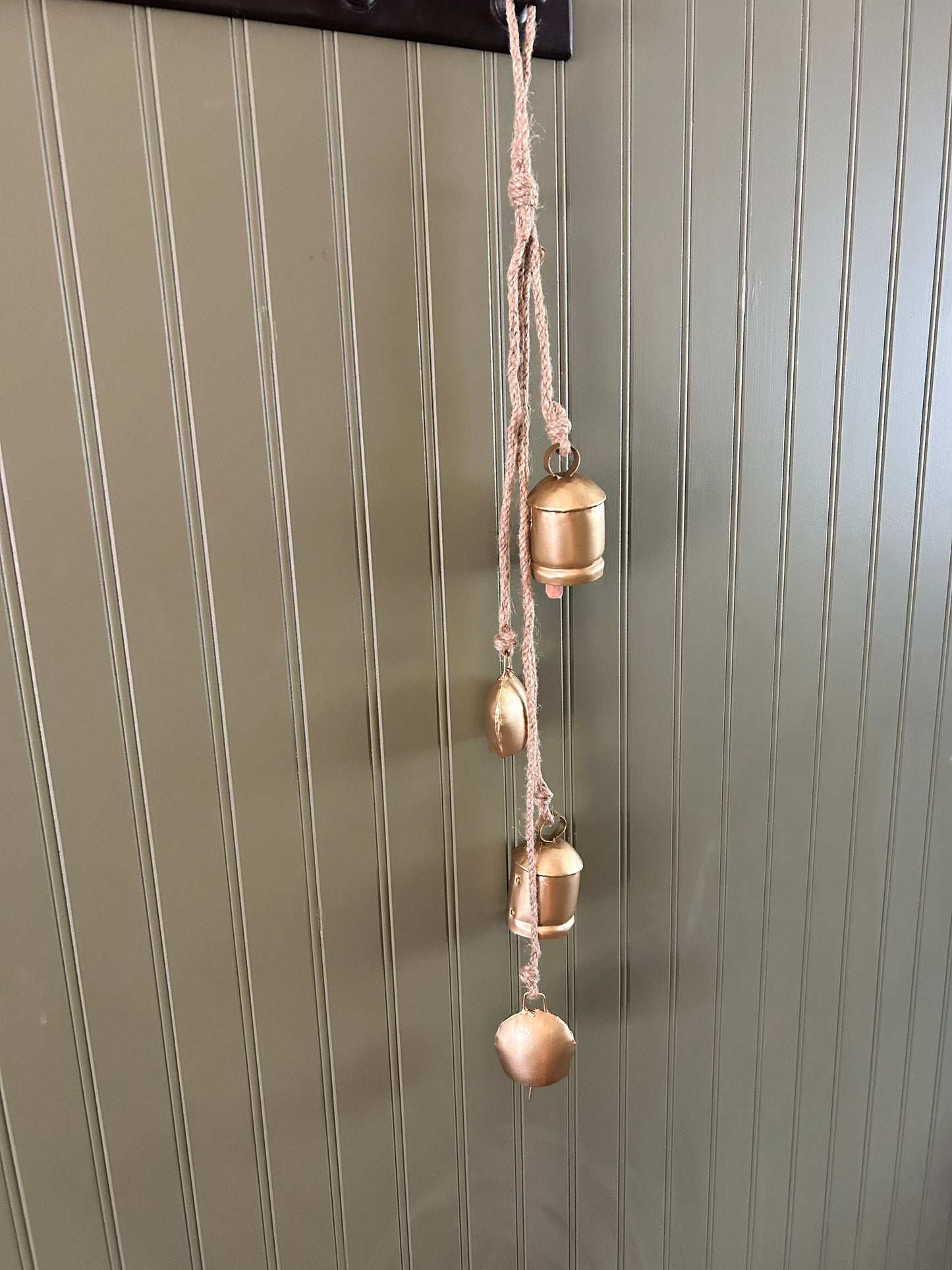 Antique Bell & Jute Rope Swag