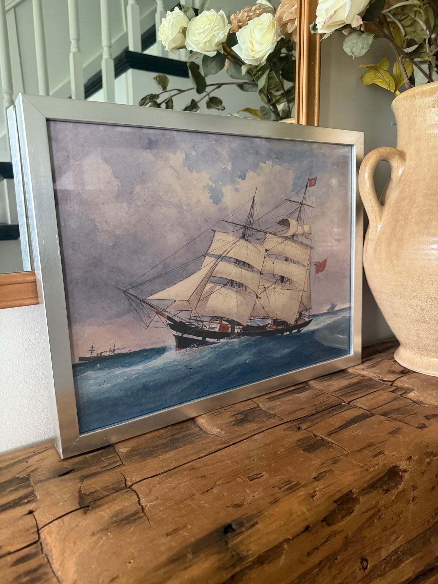 Vintage Oil Painting Reproduction by Reuben Chappell: 16" x 12"