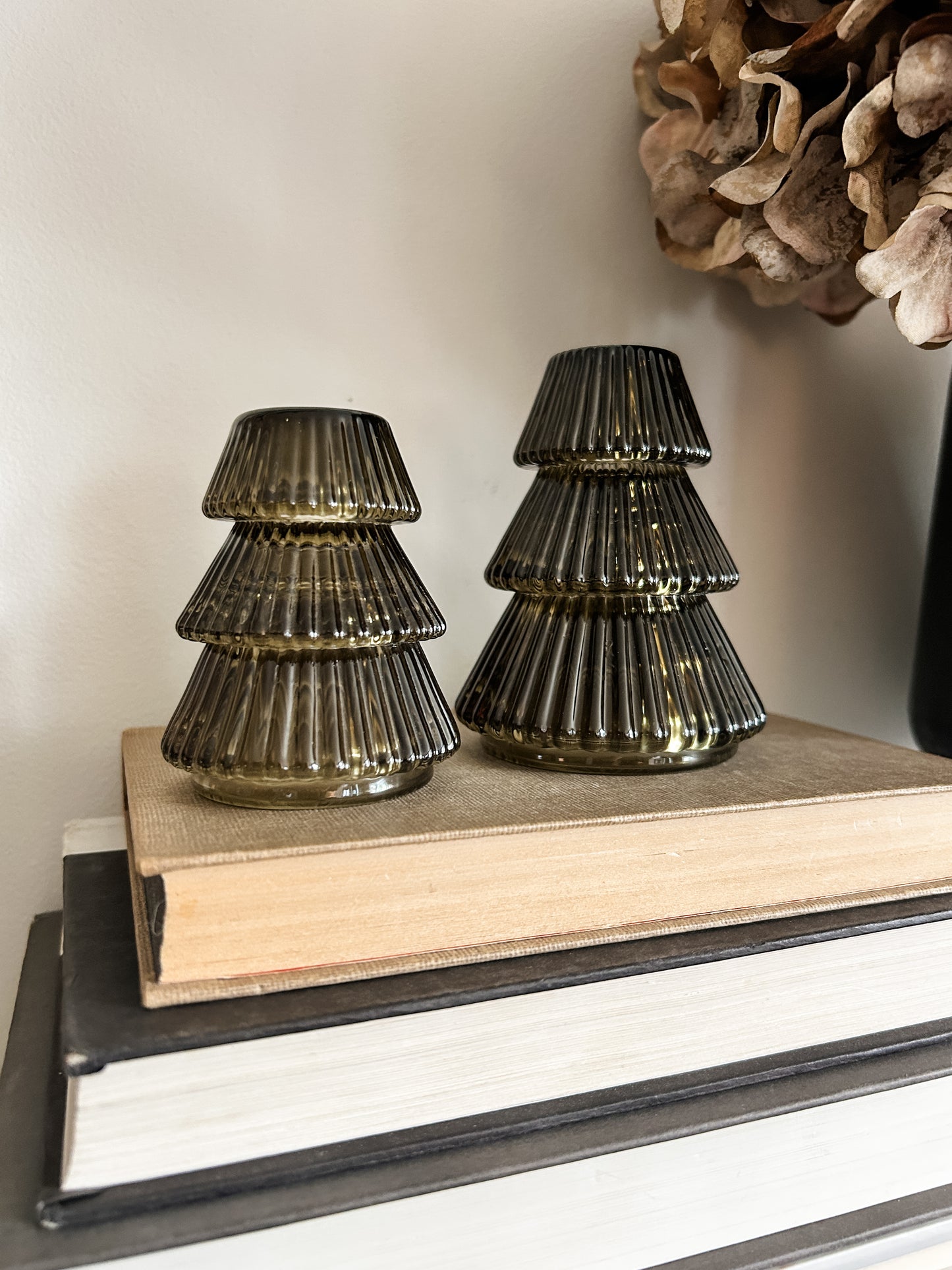 Empire Tree Candle Holders- Green