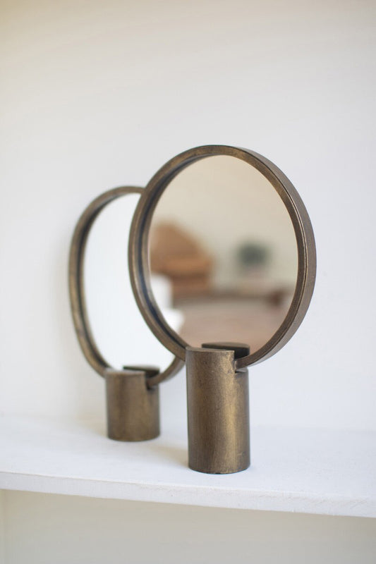 Tabletop Antiqued Gold Mirrors Assorted Sizes