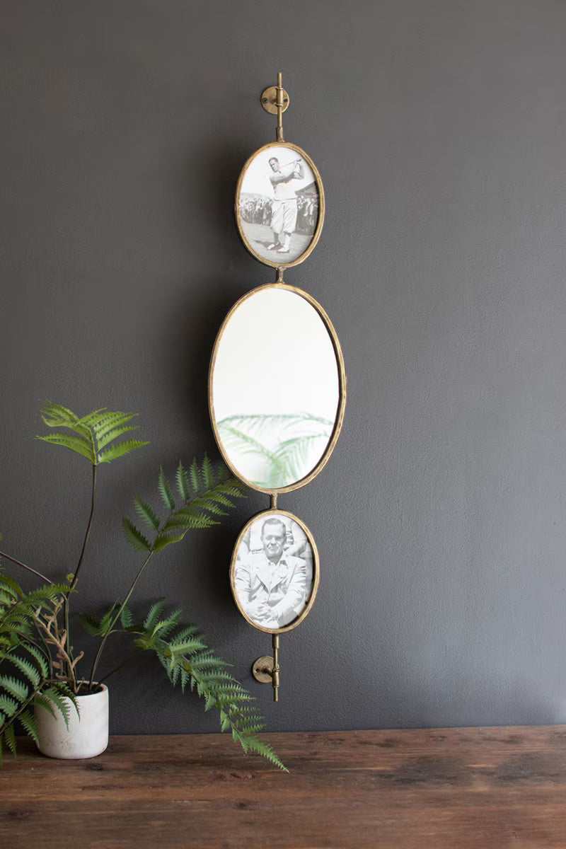 Rotating Mirror and Photo Frame Wall Hanger